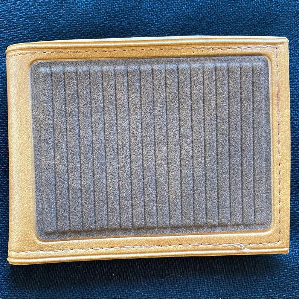 Vintage 1960’s New Steady Rider Gas Muzzler Pick Pocket Proof Vitronic Wallet!